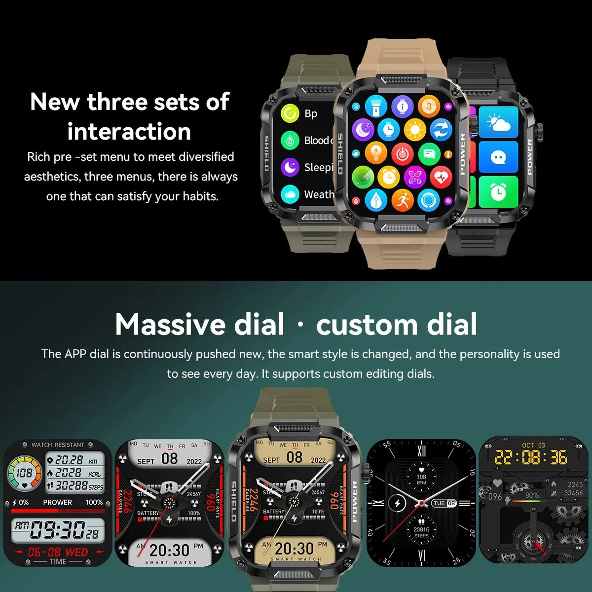 Rugged Military Smart Watch